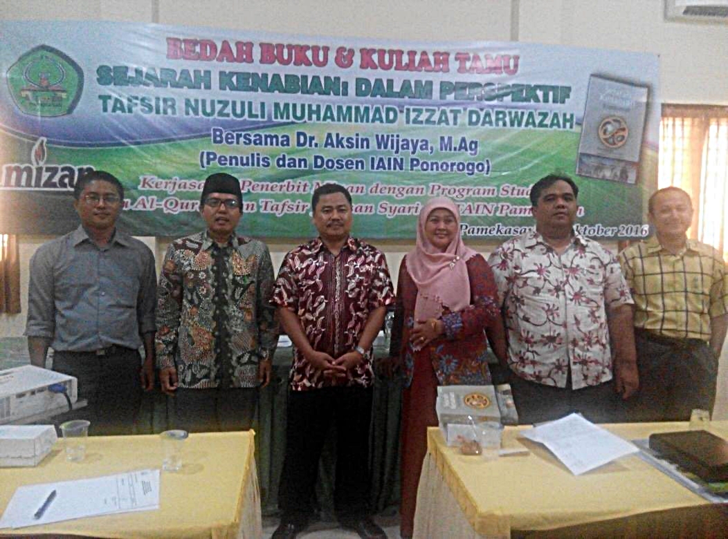 Kuliah Tamu Prodi IQT Dan Buku Berjudul Perspektif Tafsir Nuzuli Muhammad â€œIZZAT DARWAZAHâ€